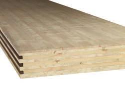 To nowoczesny budulec, masywny prefabrykat z drewna, o dobrej izolacyjności termicznej i wysokiej nośności.