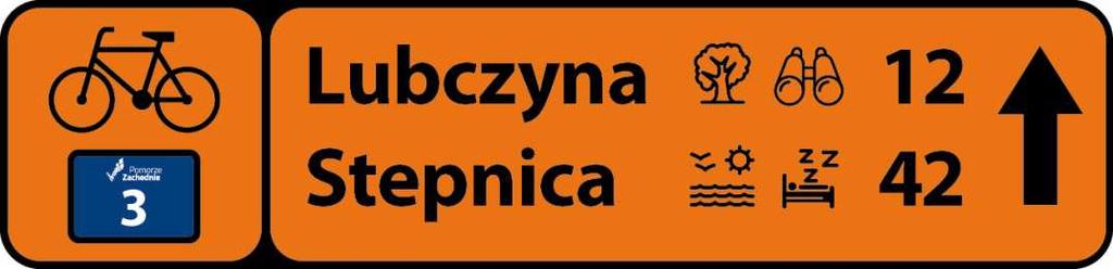 dla punktów odpoczynku, a także symbole usług stosowane na znakach R-4c i R-4d obok nazwy miejscowości. Rys.