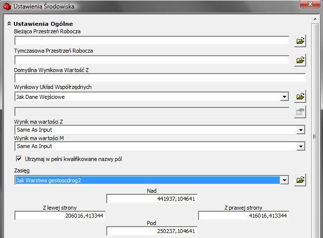 Narzędzie ArcGIS Spatial Analyst ArcToolbox Spatial Analyst Tools Gęstość Punktu ROZKŁAD GĘSTOŚCI