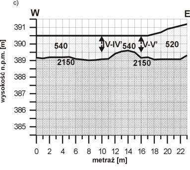 II w. III w. I w. II w. III Profil sejsmiczny V-V w.