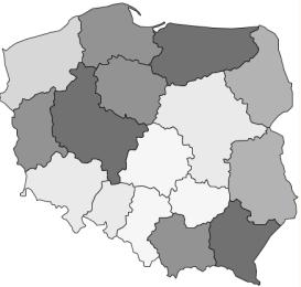 zachodniej Polski, a te, dla których była ona jedynie nieco starsza, znajdowały się w części centralnej.