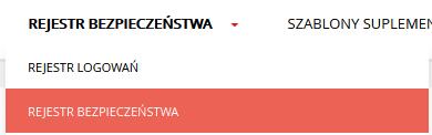 Rys. 53 Rejestr logowań: zakładka Rejestr logowań Portal zdajacych 2. Na formularzu rejestr logowań definiuje parametry raportu i naciska przycisk Szukaj. Rys. 54 Rejestr logowań: Szukaj 3.