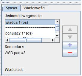 Skład synsetów Warsztaty kliknij lewym