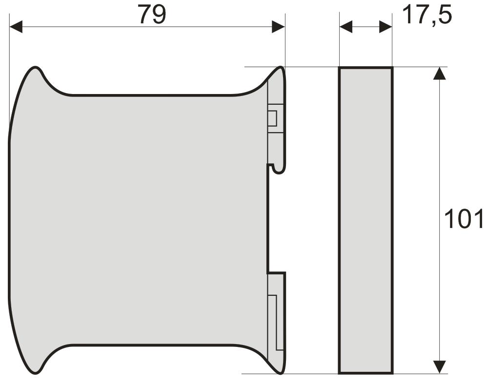 Sygnalizacja trwania transmisji Wyjście alarmowe Błędy przetwarzania (w temperaturze otoczenia 25 C): Czerwona dioda LED (Rx/Tx) 12V, dwustanowe typu OC (otwarty kolektor, tranzystor NPN),rezystancja