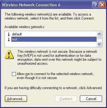 Aby używać bezkonfiguracyjnych ustawień sieci bezprzewodowej (Zero Configuration Wireless Settings), kliknij ikonę XP
