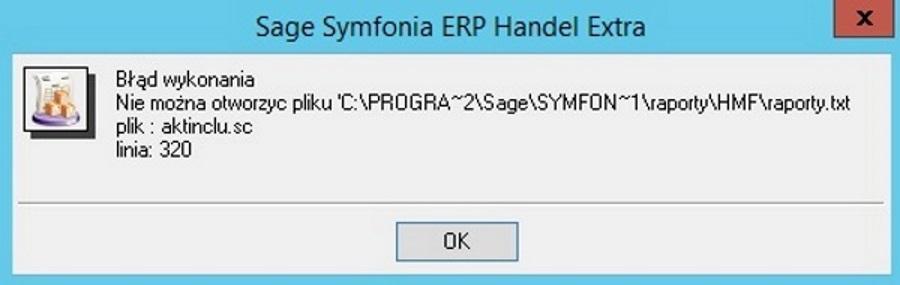 Mo na r cznie wywo aktualizacj raportów. Nale y zalogowa si jako admin do Handlu ERP, przej do Raporty -> System i wywo 'Aktualizacj raportów systemowych'. Na oknie wskaza folder z plikami *.