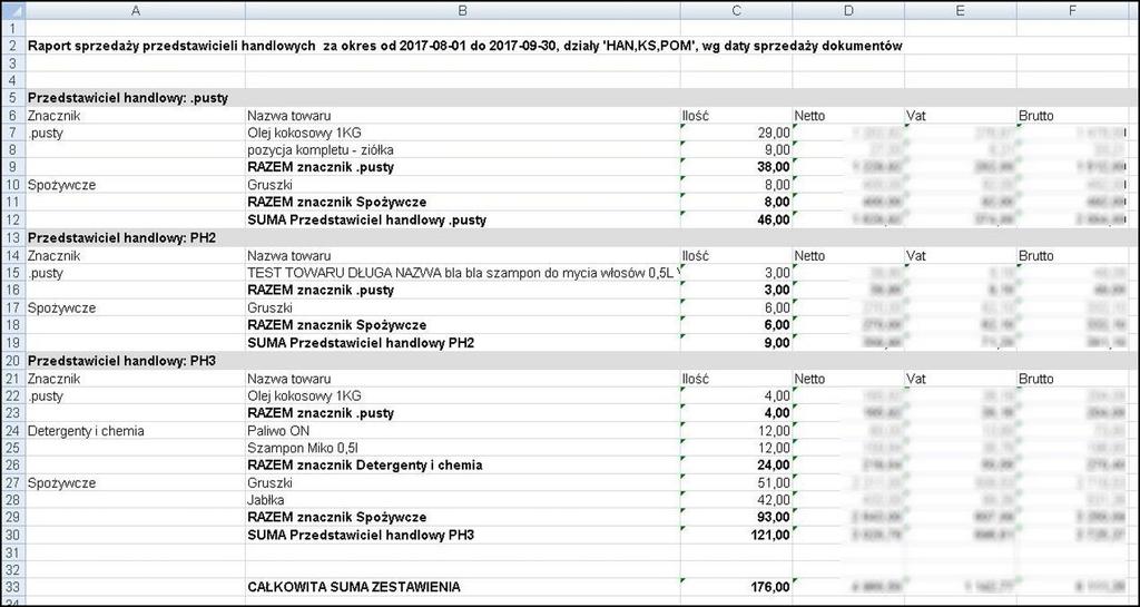 Dane w Excel Je eli na oknie ustawie zaznaczymi 'Generuj automatycznie dane do MS-EXCEL'