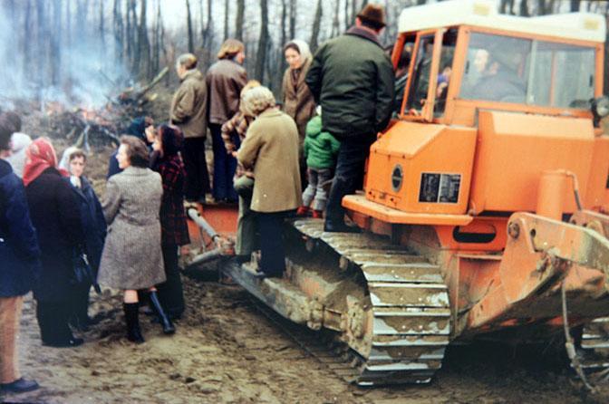 1975 blokada placu budowy