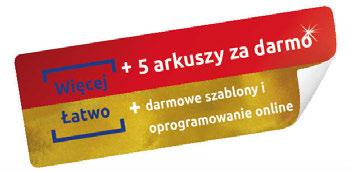 DO ORGANIZACJI I ARCHIWIZACJI ETYKIETY NA SEGREGATORY, TRWAŁE do wszystkich drukarek A Dajemy Ci więcej! Aż dodatkowych arkuszy w opakowaniu!