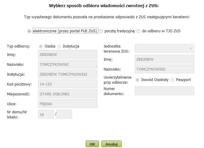 [21/33] epuap Rysunek 50. Sposób odbioru wiadomości zwrotnej W naszej przeglądarce otworzy się okno do podpisania dokumentu Profilem zaufanym. Rysunek 51.