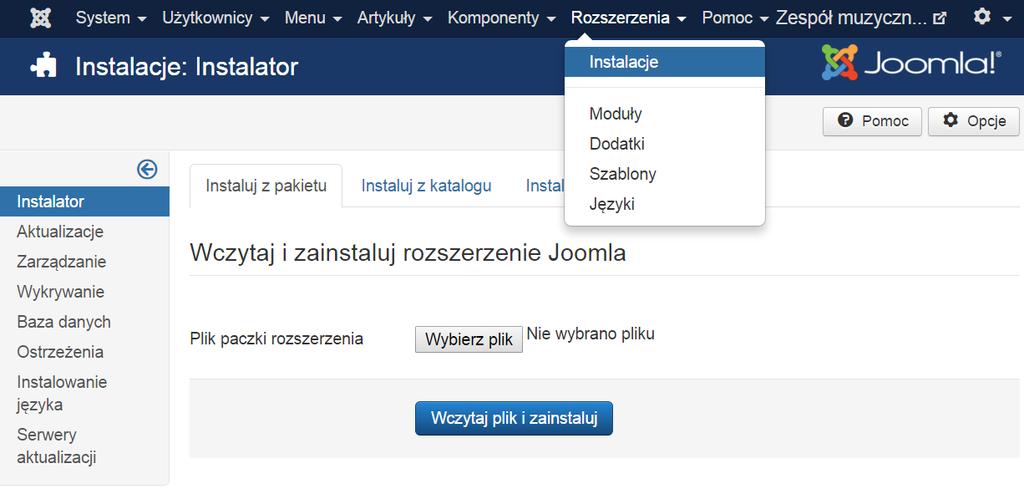 1. INSTRUKCJA UŻYTKOWNIKA Instrukcja użytkowania zawiera informacje na temat wymagań, które należy spełnić, aby zainstalować komponent.