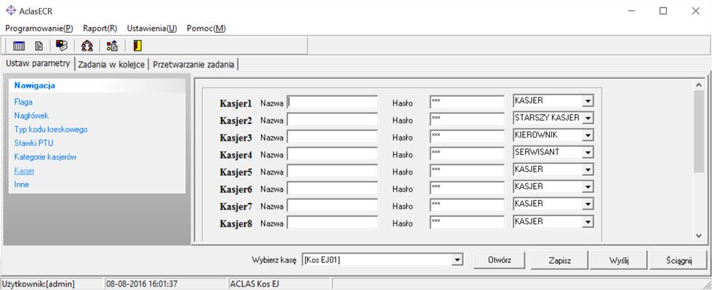 4.4.7. Tryb parkingowo-usługowy W Trybie parkingowo-usługowym można zdefiniować wszystkie parametry wykorzystywane w trybie parkingowo-usługowym, definiowane na kasie w 03 KONFIGURACJA/18 TRYB PARK.