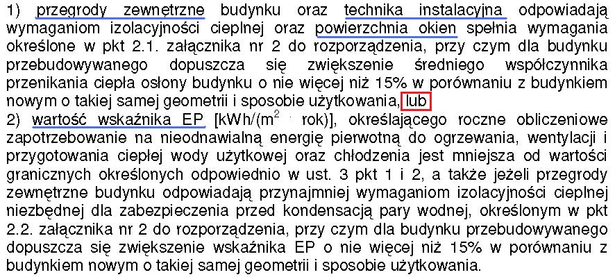 Oszczędność energii i izolacyjność