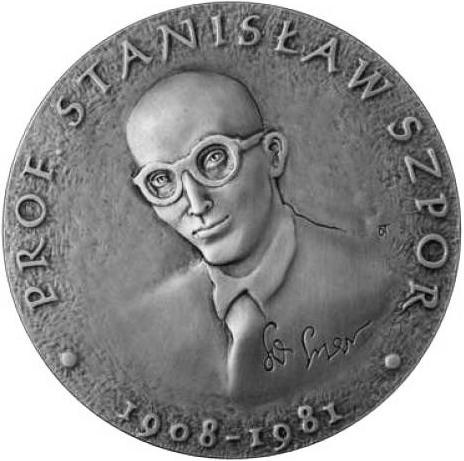 26 Politechniki Gdańskiej, wydał medal pamiątkowy profesora Stanisława Szpora (rys. 41). Rys. 41. Medal z prof.