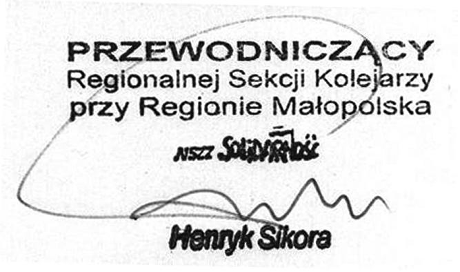 zowanych z inicjatywy komisji zakładowych, zebraniach delegatów, spotkaniach z pracodawcami, samorządami i parlamentarzystami oraz przedstawicielami mediów.