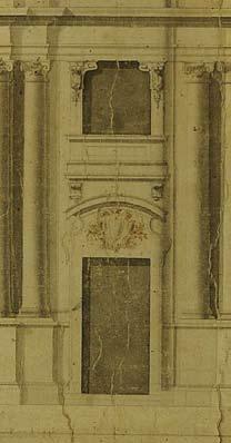 Borromini). Stan w 2016 r. Il. 17. B. de Renard?, Abrys facyaty.