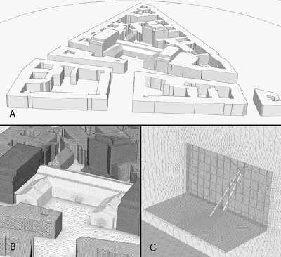 od wymiarów modularnych siatki modelu dyskretnego. Archiwum Zakładu Badań Ogniowych ITB Rys. 5.