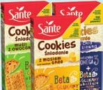 4 35 5,35 2 19 2,30 2,45 2,45 SANTE Ciasteczka Śniadaniowe Cookies z Masłem Klarownym Ghee 300g 6x4szt SANTE Kasza Jaglana 350g 4 19 5,15 SANTE Baton Go On 50g 1 89 1,98 12 90 13,93 2 75 2,89 SANTE