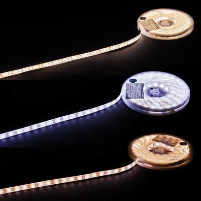 Taśmy LED LED Strips Doskonałe właściwości dekoracyjne excellent decorative properties Do ogólnego przeznaczenia for general purpose Podwójne PCB bardzo dobry przepływ prądu w taśmach, redukcja strat