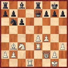 5144.Obrona półsłowiańska [D46] Dortmund 2017 GM Bluebaum (Niemcy) 2736 GM Fedosejew (Rosja) 2642 1.d4 d5 2.c4 c6 3.Sf3 Sf6 4.Sc3 e6 5.e3 Sbd7 6.Hc2 Gd6 7.Gd3 0 0 8.0 0 dc4 9.Gc4 e5 10.h3 He7 11.