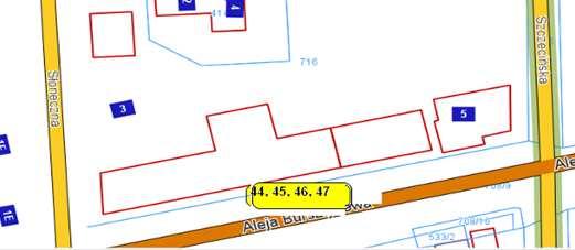 Lp. Położenie Nr 47 Niechorze - Al. Bursztynowa pomiędzy ul. Słoneczną i ul.