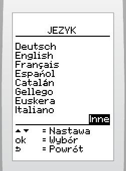 Wynk na głównym ekrane: Jeżel nazwa urządzena została spersonalzowana, może sę wyśwetlać: Aby wyśwetlć dodatkowe język: Wybrać na ekrane > nne 7.11.