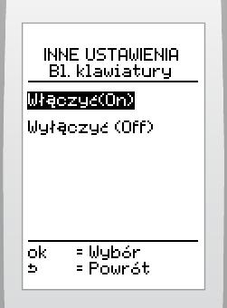 4 Personalzacja nazwy urządzena wybrać na ekrane > nne ustawena > nazwa termostatu Funkcja ta pozwala włączyć lub wyłączyć automatyczne blokowane klawatury.