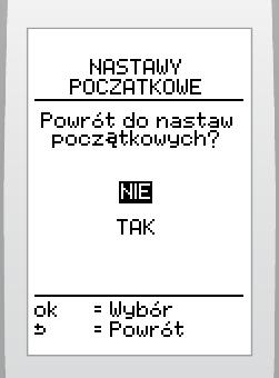 Wynk na głównym ekrane: Jeżel funkcja jest włączona, możlwe jest: Ustawć ekran za pomocą przycsku zatwerdzć przycskem. 7.11.