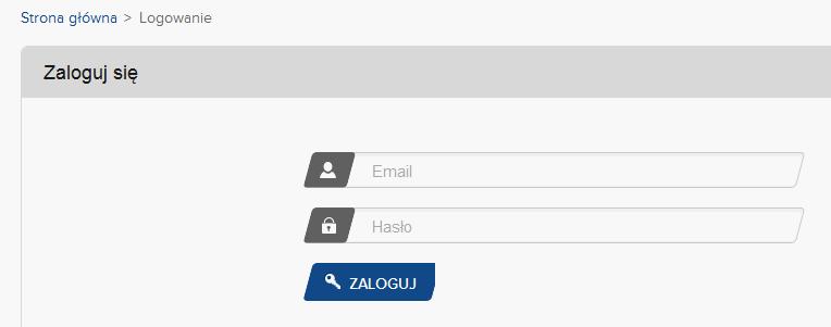 Należy kliknąć w ZALOGUJ SIĘ.