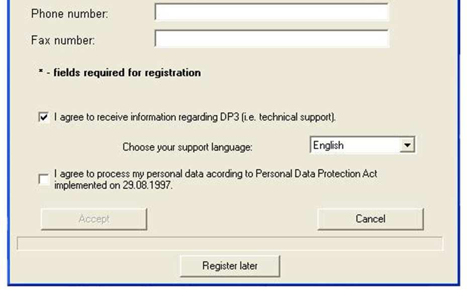 Rejestracja W celu dokonania rejestracji, należy uzupełnić wszystkie wymagane pola i przesłać formularz on-line 2.