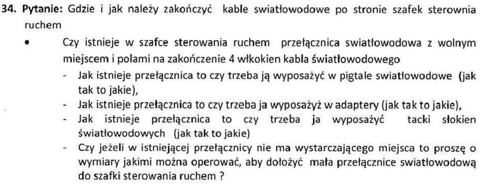 Odpowiedź 76. Zamawiający dokonał zmiany Załącznika nr 1 do SIWZ.