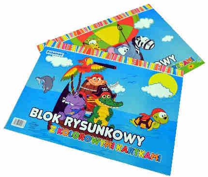 arkuszy BLOK RYSUNKOWY A3 KOLOR 0977