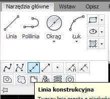 odpowiedniej warstwie linii konstrukcyjnych.