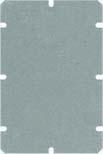 Seria 12 obudowy z PC albo ABS 125 x 175 x 75 mm szara pokrywa, 3.120.0553.83 szara pokrywa, metr. przetłoczenia, A: po 4 x Ø 12 mm / 20 mm 3.120.0664.