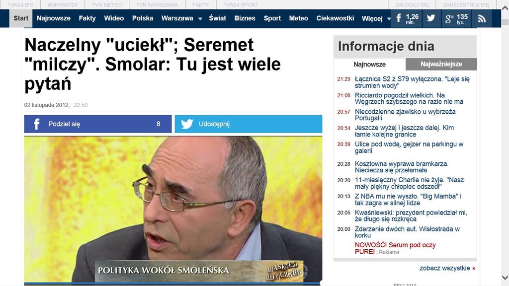 [chodzi o trotyl na wraku tupolewa] Na temat publikacji w "Rzeczypospolitej" wypowiedział się Aleksander Smolar prezes fundacji im. Stefana Batorego, od 1998 r.