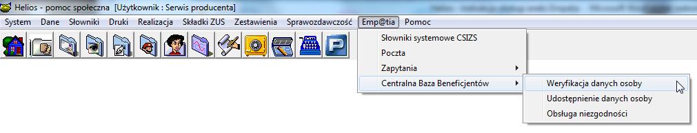 danych osoby Jeżeli wystąpi konieczność zweryfikowania danych osoby, która