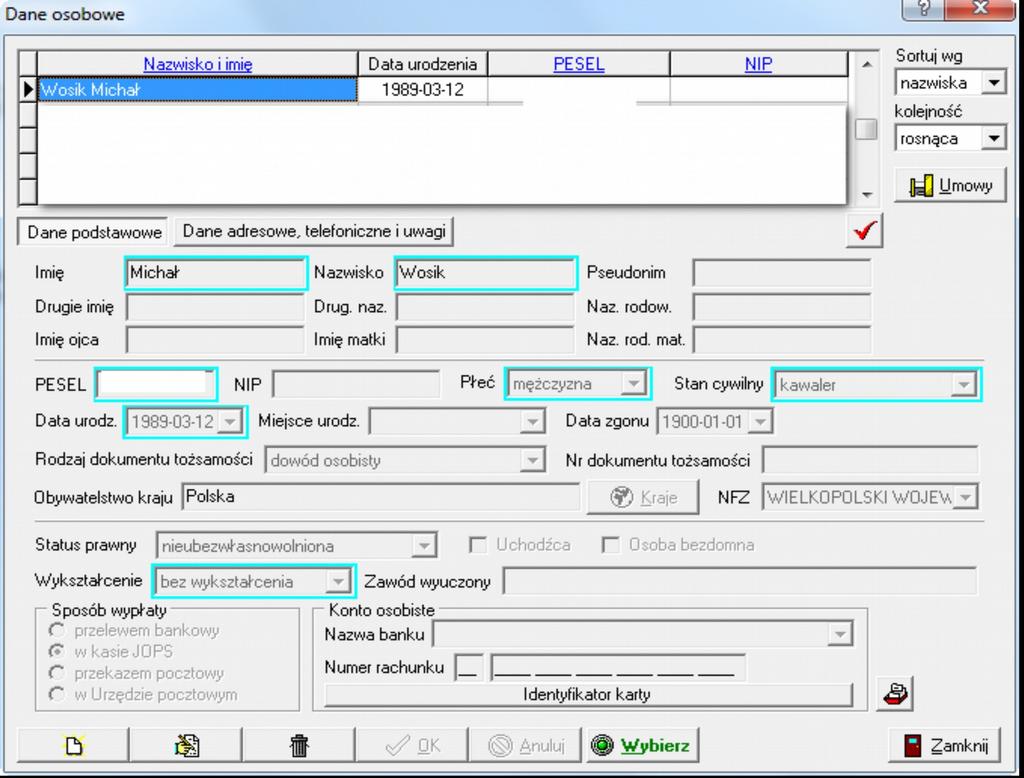 d 2) Informacja o pojazdach W celu uzyskania informacji o pojazdach osoby zapisanej na bazie systemu dziedzinowego z danych zapisanych w bazie CEPIK wybieramy z głównego menu opcję Emp@tia Zapytania