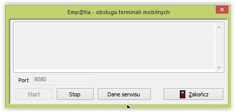 Uruchamiamy program Empatia - obsługa terminali mobilnych.