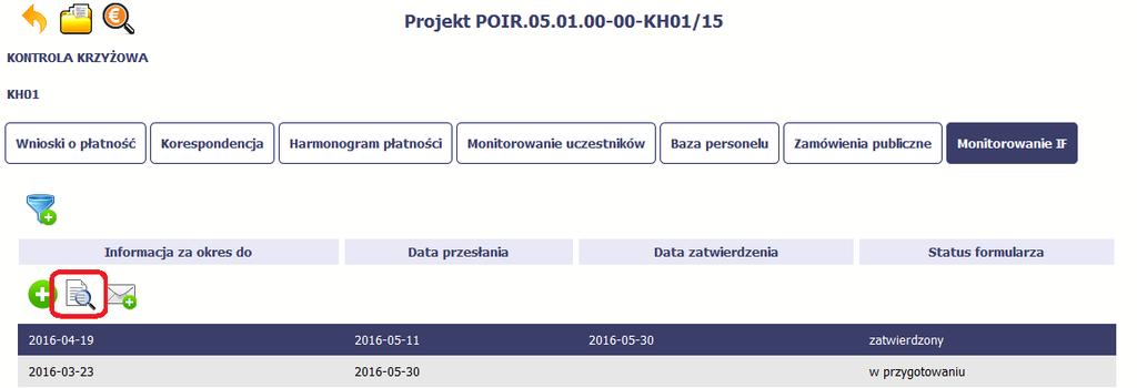 W trybie podglądu możesz także otworzyć informacje o konkrentym pośredniku finansowym lub ostatecznym odbiorcy. 11.5.4.