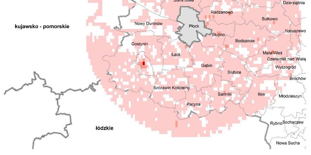 wokół strefy miasto Płock w 2015 r.