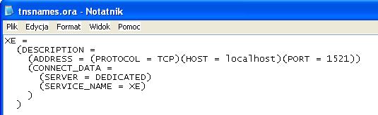 Oracle Net Mechanizm Oracle Net umożliwia nam rozłożenie obciążenia związanego z aplikacjami bazodanowymi. Odpowiada za komunikację między klientem, a serwerem.