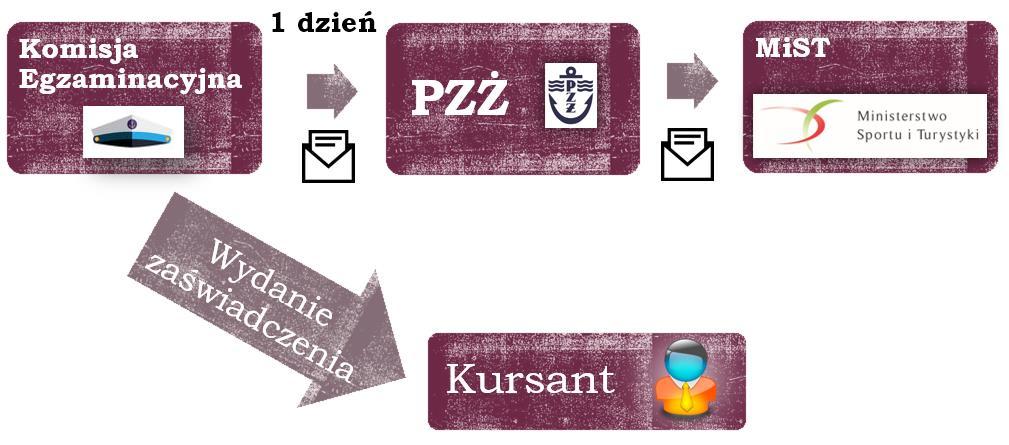 2. ANALIZA PROCESU ROZLICZENIA EGZAMINU (DOKUMENTACJA) Przeprowadzanie Egzaminu Krok po kroku Po przeprowadzeniu egzaminu Komisja Egzaminacyjna wydaje egzaminowanym (którzy