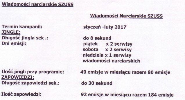 Wiadomości Narciarskie Szuss Tłusty czwartek z Radiem Wrocław w