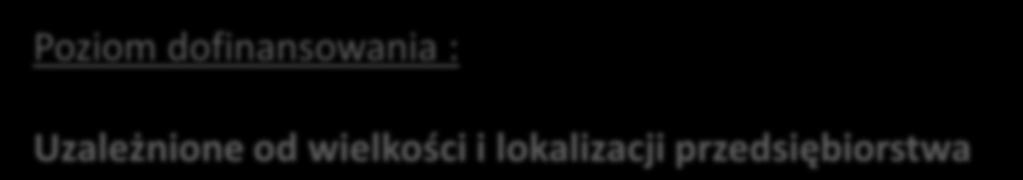 naukowymi Status MŚP Nowe miejsca pracy dla pracowników B+R Wysoki udział nakładów B+R w