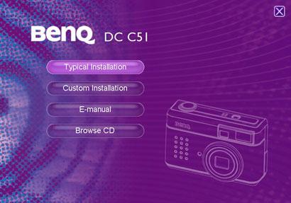 1 Instalowanie oprogramowania aparatu cyfrowego Jeżeli wykorzystywanym systemem operacyjnym jest Windows 98SE, należy najpierw zainstalować sterownik aparatu DC C51.
