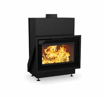 dovre VISTA 600 Maksymalna moc grzewcza: 10 kw Nominalna moc grzewcza: 8 kw Paliwo: suche drewno liściaste Długość polana: 40 cm Szerokość wylotu spalin: 150 mm Wydajność: >80%