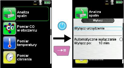 W chwili zatwierdzenia polecenia drukowania, równolegle z pomiarem spalin drukowany jest protokół