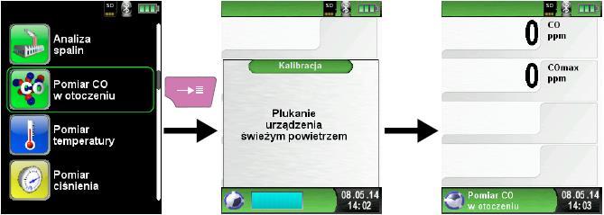 Po przekroczeniu zdefiniowanych przez użytkowania progów stężenia CO urządzenie