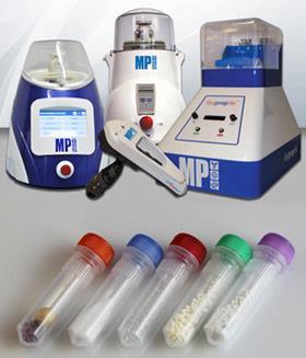 4. Homogenizator FastPrep firmy MP Biomedicals Wydajna i dokładna homogenizacja próbek umożliwia odejście od metod manualnych i wykorzystanie dedykowanych urządzeń.