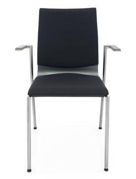 Construction of chair with armrests allows easy hanging on table top.